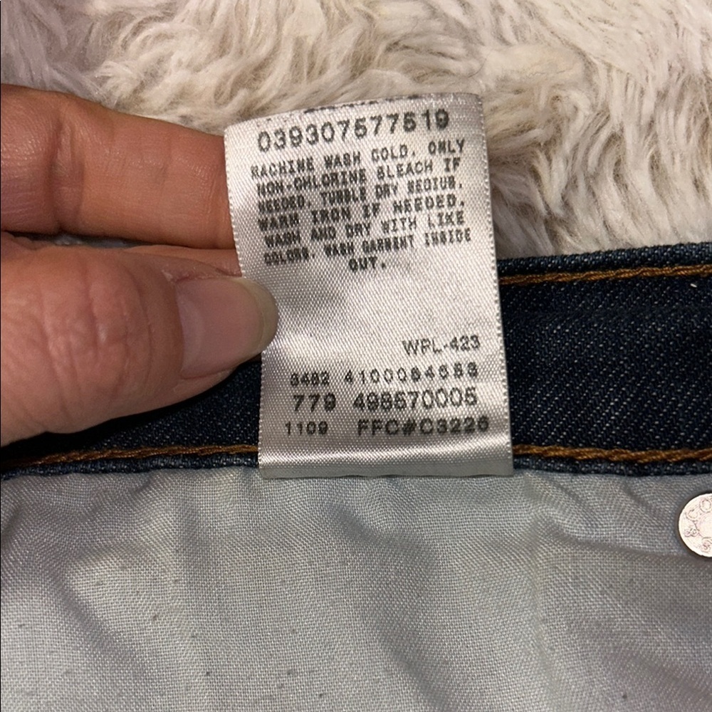 Levi's Dark Blue Boyfriend Jeans - Picture 7 of 8
